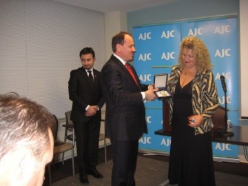 President Bujar Nishani and Dr Anna Kohen